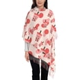 thumbnail image 3 of Sigee Milk Tea for Scarf for Women Winter Warm Scarfs with Fringe, 3 of 8