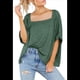 thumbnail image 2 of Camiseta Holgada Informal de Verano para Mujer, de Corta, Básica, para Entrenamiento y Gimnasio. Verde S, 2 of 8
