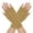 Beige, variant on Gloves Fashion Half Finger Knitted Soft Winter Hand Arm Wrist Warm Solid Color Fingerless Thumb Hole Mittens