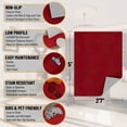 thumbnail image 4 of Ottomanson Non-Slip Area Rug for Living Room 2'7" x 5' Stain-Resistant Low Pile Floor Carpet, Red, 4 of 9