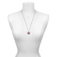 thumbnail image 2 of Delight Jewelry Silver-tone Hot Pink Crystal Sparkle Spinner - Class of 2026 Affirmation Ring Necklace, 23", 2 of 4