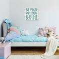 thumbnail image 2 of Great Art Now Be Your Own Kind of Beautiful Teal by Michael Mullan Canvas Wall Art, 2 of 3