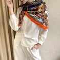 thumbnail image 3 of Funie Foulards Carrées Lavables en Polyester pour le Cou pour Femmes, 3 of 8