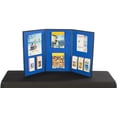 thumbnail image 2 of 3-Panel Folding Panel Display, 54 x 30, with Carrying Case - Blue and Red Hook & Loop-Receptive Fabric, for Presentations (3P5430BLRD), 2 of 6