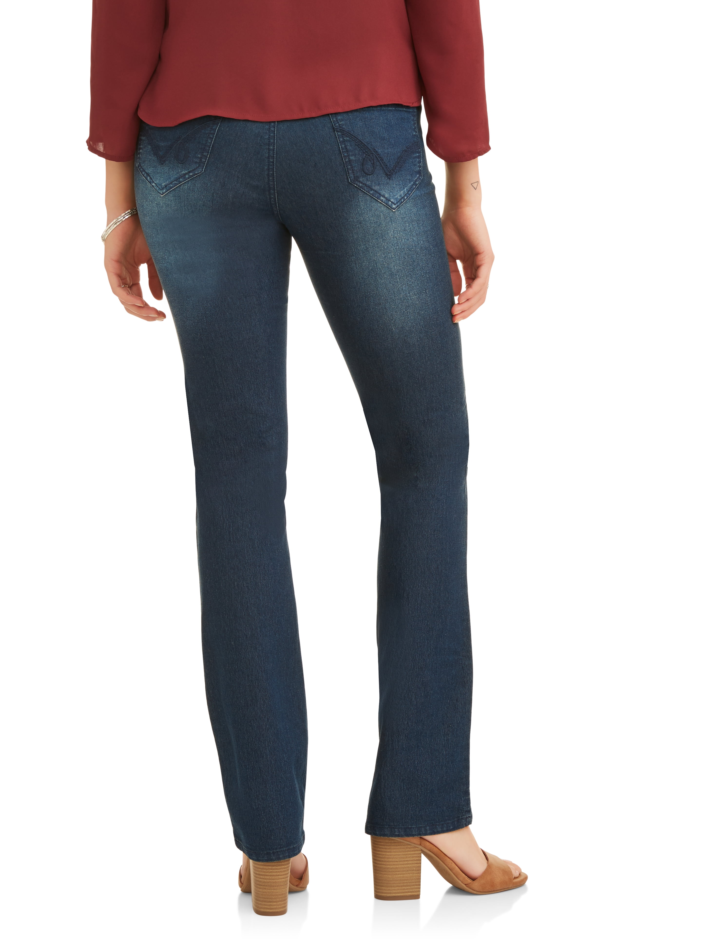 Oh! Mamma Maternity Women's Straight Leg Jeans with Full Panel (Women's & Women's Plus)