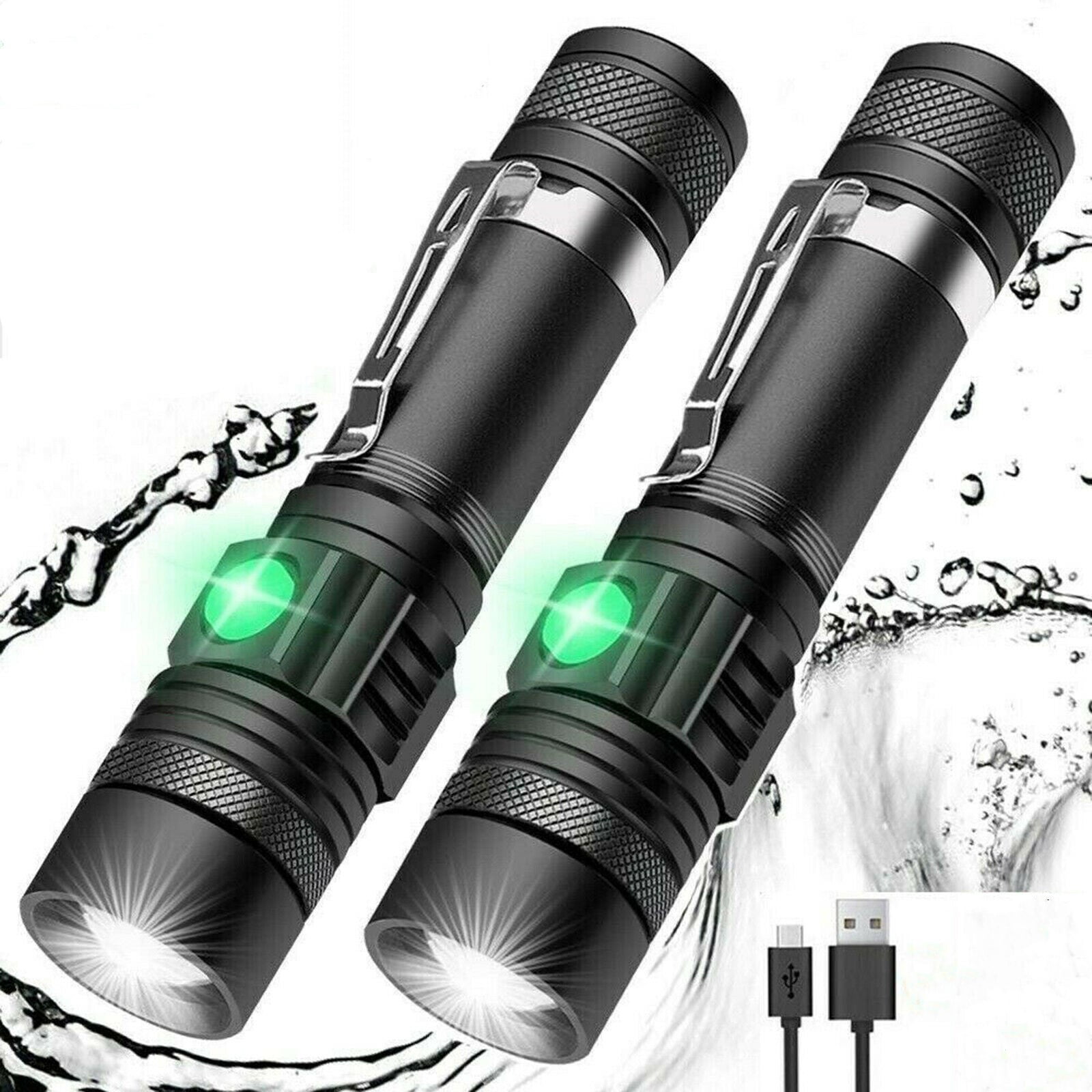 2  tragbare LED Taschenlampe Mini Keychain Taschenlampe Pocket Light 