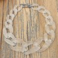 thumbnail image 2 of Women's Acrylic Chunky Resin Necklace, Vintage Bohemian Frosted Plastic Cuban Link Chain Choker--green-Model code 30411 green, 2 of 4