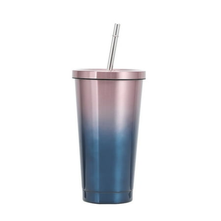 

Grandest Birch 500ml Stainless Steel Mug Easy to Clean Large Capacity Multi-colored Double-layer Mug for Office Stainless Steel Mug