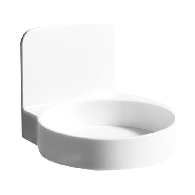 Wosthever Portabotellas montado en la pared Blanco ABS Simple Sin taladrar Estante de almacenamiento sin rastro Portabotellas ligero impermeable Type3 NO3