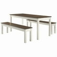 thumbnail image 4 of Wood Bench White Distressed | Furniture Dash CADB109, 4 of 5