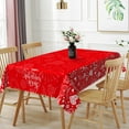 thumbnail image 3 of Mizhona Valentine's Day Tablecloth Red Hearts Dining Party Table Cover Waterproof Kitchen Decor 60"x84", 3 of 6