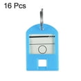 thumbnail image 2 of Uxcell 40x27mm Plastic Key Tags with Split Keyring Light Blue 16 Count, 2 of 4