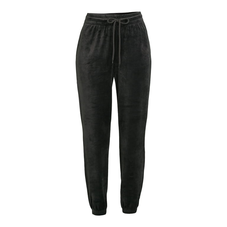 Avia Women's Pants XXL Pull-On Polar Fleece Black Jogger Sweats Ladies Size  20