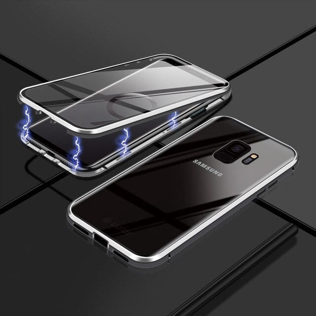 Funda magnética de protección completa 360 para Samsung S10 S20 S8 S9 S21 S22 S23Plus A71 A70 A51 A50 Note 20 9 8 Plus Uitra de doble cristal Tan Jianjun unisex