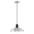 thumbnail image 4 of 41193-91 Livex Lighting Metal Shade - 1 Light Mini Pendant in Coastal Style - 12.5 Inches wide by 11.25 Inches high-Brushed Nickel Finish, 4 of 10