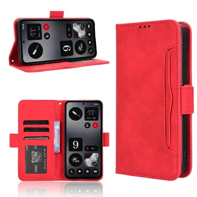Funda Tipo Billetera GANGXUN para Nothing CMF Phone 1 – Tapa Flip con Tarjetero