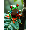 thumbnail image 3 of Vivid Colorful Frog Themed Background Banner for Party Decorations Photography Props Jungle Themed Events and Animal Lovers Gatherings, 3 of 7