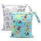 thumbnail image 1 of 2 bolsas de tela para pañales húmedos y secos, impermeables, reutilizables, para viajes, playa, piscina, guardería, artículos sucios para bebés, bolsa de yoga y gimnasio para trajes de baño o ropa, 1 of 5