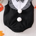 thumbnail image 3 of RUINIXCW Newborn Baby Girl Boy Halloween Cat Costume Infant Fall Winter Cosplay Outfit Warm Fleece Sleeveless Hooded Zipper Romper Stockings Set, 3 of 10