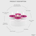 thumbnail image 4 of HOSLEY Hosley Home Fragrance Candle Collection 120 Count Black Cherry Scented Tealight Candles with 4 Hour Burn Time, 4 of 9
