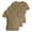Brown*back to school Shirts Girl, variant on 3PC Girls Short Sleeve T-Shirts Lettuce Hem Ribbed Knit Tops Back to School Summer Basic Tees 5-16 Years