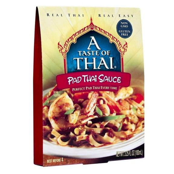 A Taste of Thai Pad Thai Sauce, Ready-to-Use 3.25oz (2 Pack)