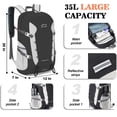 thumbnail image 3 of Mochila BAGPARKK 35L ligera y resistente al agua para senderismo, 3 of 7