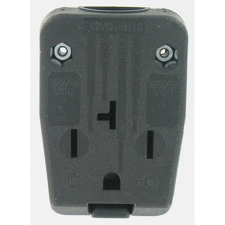 Leviton R50-00275-00T 30/50 Amp Commercial Grade Straight Blade Angle Plug