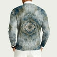 thumbnail image 4 of CharmCyan Men’s Long Sleeve Crew Neck Sweater with Abstract Floral Print Lightweight Knit Pullover Casual Fit Top for Everyday Wear Gray 4XL, 4 of 6