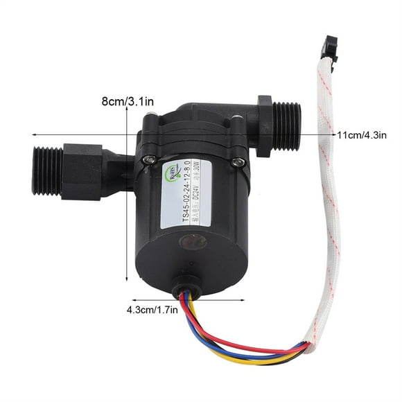 DC Pump, 24V Water Adjustable Circulation DC Pump For Air Energy Solar Water Heater Mobile Base Stations Chillers Dishwashers Electronic Refrigerators