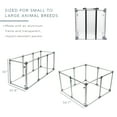 thumbnail image 3 of Front Row Foldable Playpen for Cats & Dogs Indoor Dog Kennel Pet House, Transparent, 3 of 9