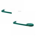 thumbnail image 1 of Oleegame 2PC Spoon And Lid Rest Wall Mounted Towel Rack Hanging Plastic Towel Bar Storage Rack Bathroom Rack Single Bar Bath Towel Rack Green, 1 of 9