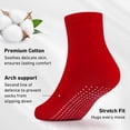 thumbnail image 2 of Toddler Kids Non Slip Socks- 12 Pairs Anti Slip Socks for Girls Boys 1-7 Years Old Everyday Wear, Assorted Colors Children Socks with Grip(#2 Rainbow,5-7 Years), 2 of 6