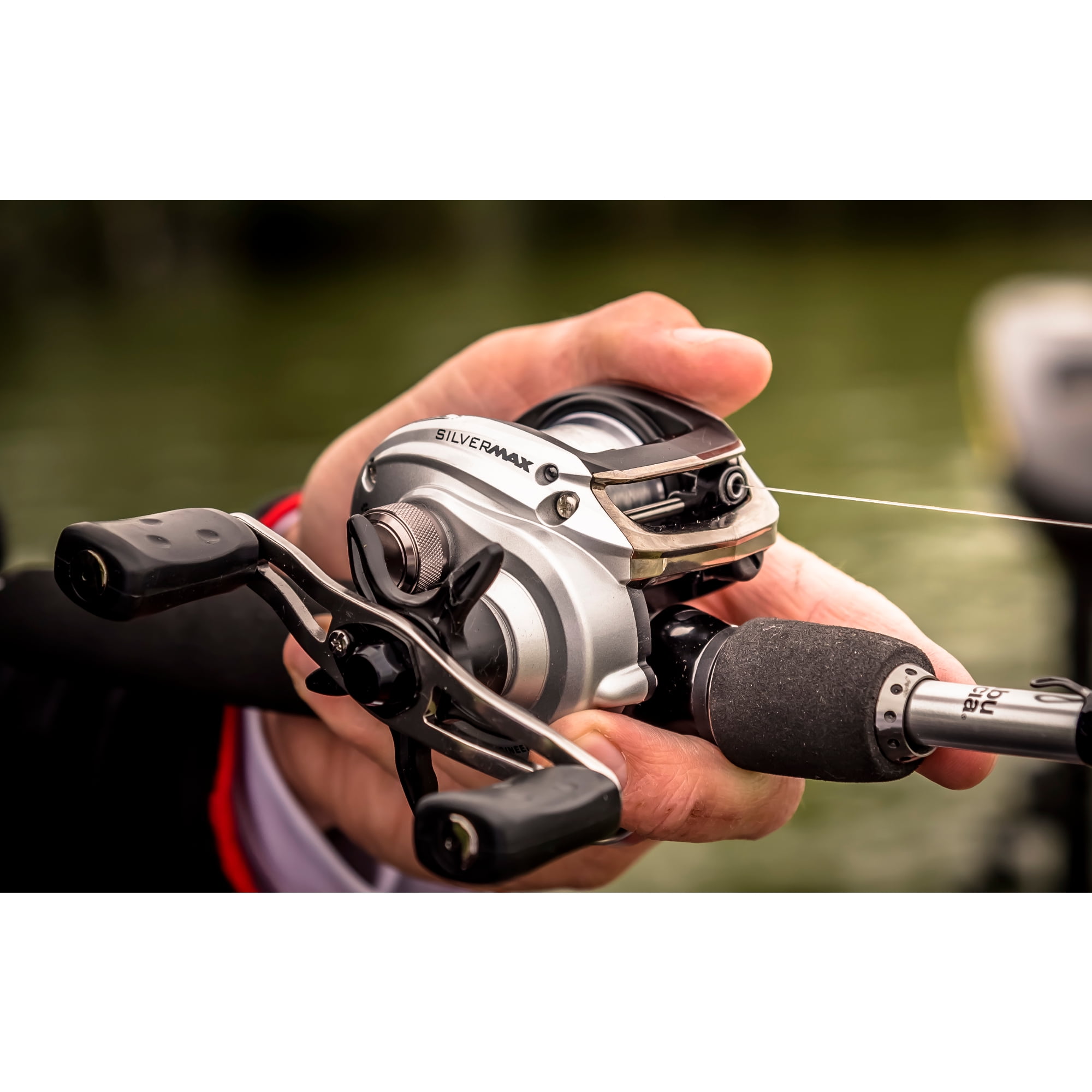 Abu Garcia Silver Max Low Profile Baitcast Reel and Fishing Rod