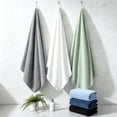 thumbnail image 5 of Covina Home 8 Piece Light Green Bath Towel Set Microfiber Bathroom Towel Set Ultra Soft Plush Oversized Towels Adult Luxury Bath Sheet, 5 of 10