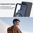 thumbnail image 6 of GAOBAO Magnetic for Samsung Galaxy S26 Ultra Case, MagSafe Compatible, Drop Protection Shockproof Matte Translucent Slim Protective Cover with Invisible Stand for Galaxy S26 Ultra 6.9", Blue, 6 of 8