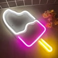 thumbnail image 2 of Letrero de neón de paleta - Luces de neón LED de arte 3D alimentadas por USB para dormitorio - Letreros de neón acrílicos iluminados para decoración de pared, fiesta de cumpleaños, boda, Halloween, d JAMW Sencillez, 2 of 5
