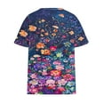 thumbnail image 4 of Aloohaidyvio Plus Size Shirts for Women,Women's Oversized Boho T Shirts Summer Short Sleeve V Neck Tops 2024 Casual Loose Basic Tee Shirts, 4 of 5