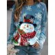 thumbnail image 1 of Chándales navideños con estampado 3d para mujer, sudaderas informales a la moda con cuello redondo, camisetas de manga larga para mujer, jersey de gran tamaño, 1 of 4