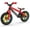 Red, variant on Chillafish Pistachio BMXie Glow Lightweight Balance Bike with Light-up Wheels When Riding, for Kids 2 to 5 Years, 12-inch Airless Rubber Skin Tires, Adjustable Seat Without Tools