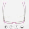 thumbnail image 4 of 4 Pairs of Fashion Reading Glasses Women HD Anti-Blue Light Presbyopia Glasses, Purple Cat Eye Presbyopic Glasses Spring Hinge Readers +3.50, 4 of 5