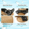 thumbnail image 5 of Infant Baby Girls Boys Sandals Summer Bowknot Crib Shoes Toddler Pu Leather Flower Soft Rubber Sole Dress Flats First Walker Shoes, 5 of 6
