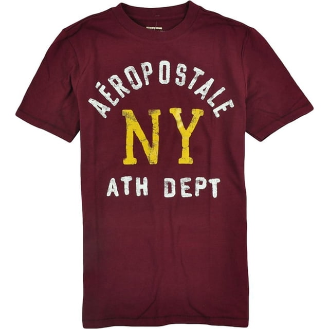 Aeropostale Hombres Ny Ath Dept Graphic Camiseta, Rojo, XX-Large
