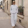 thumbnail image 2 of SUNBS Lounge Sets for Women 2 Piece Sweatsuits Mock Neck Sweatshirt Outfits for Women Fall Oversized Loungewear Sweatpants, 2 of 9