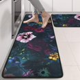 thumbnail image 2 of Kitchen Rugs Sets Of 2,Pioneer Flower Floral Print Pattern Anti Fatigue Kitchen Mat Rugs Non Slip Washable,Decorative Kitchen Floor Mats for Kitchen,Sink,Laundry,17"x47"+17"x47", 2 of 5