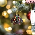 Bat Christmas Ornament Cute Animal Hanging Tree Decoration for Quirky ...