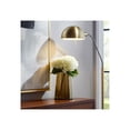 thumbnail image 2 of Elegant Tapered Glass Vase with Sleek Finish for Living Room Decor - Elegant Sculpted Flower Table Accent for Bedroom - Modern Home Ceramic Display for House Office Room - 8", Gold & Metallic, 2 of 13