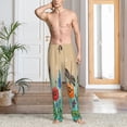 thumbnail image 2 of Naloa Colorful Plants And Insects Pajama Pants Men, PJ Bottoms, Sleep & Lounge Pants-X-Large, 2 of 6