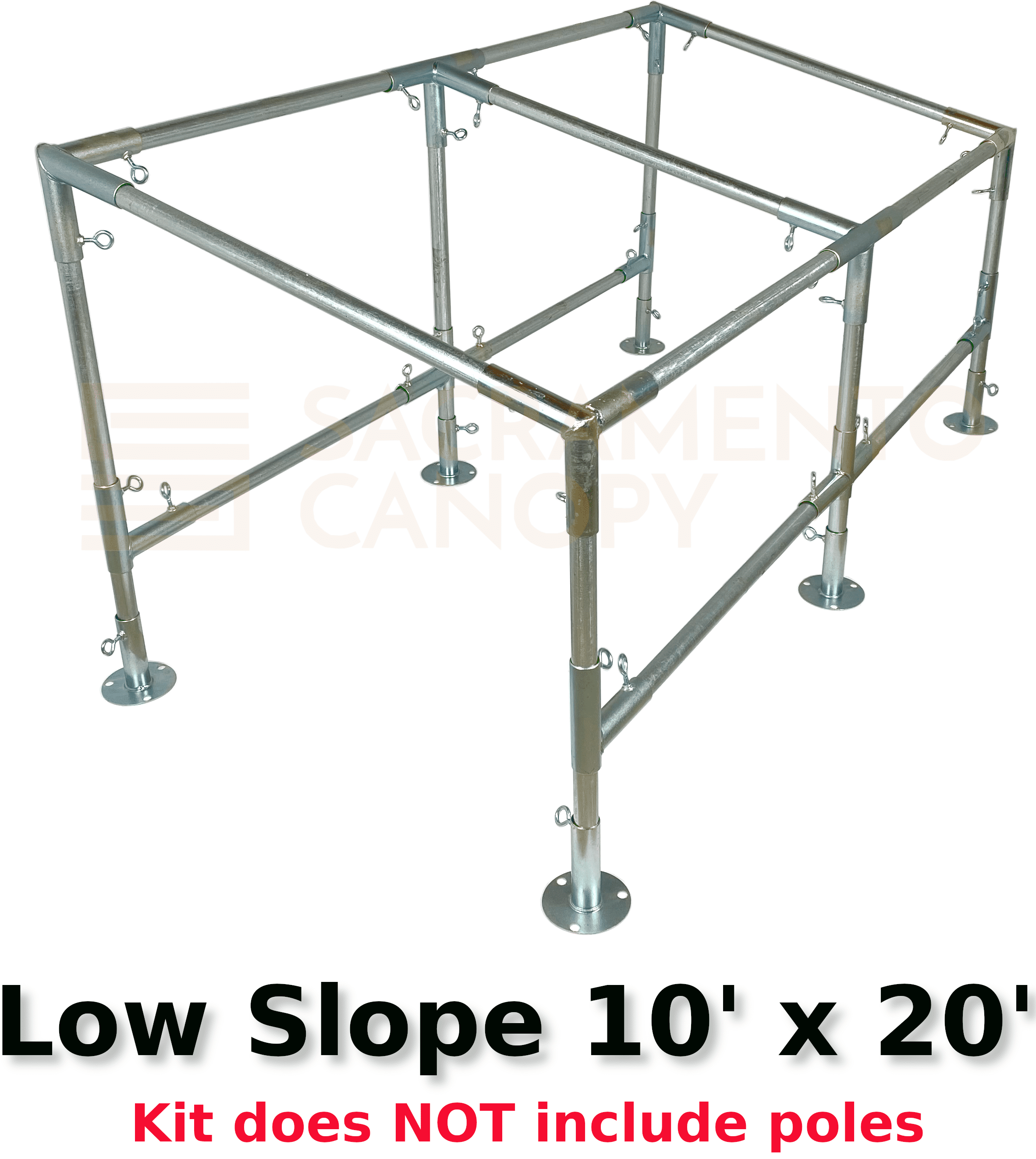 Buy Slope Roof Canopy Fittings Kits 10 Wide DIY Greenhouse, RV & Boat