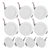 HIAKDOFT 10Pcs Metal Round Led Down Light for Indoor Home Lighting Ceiling Light Box